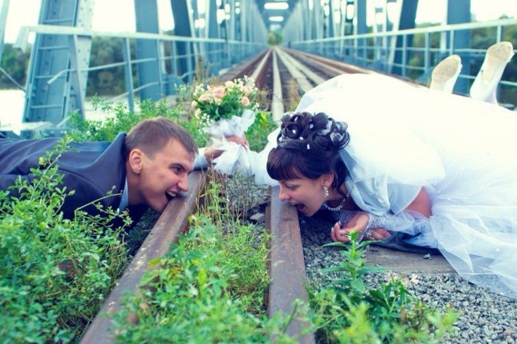 фото для записи Безумные свадебные снимки после которых не хочется жениться