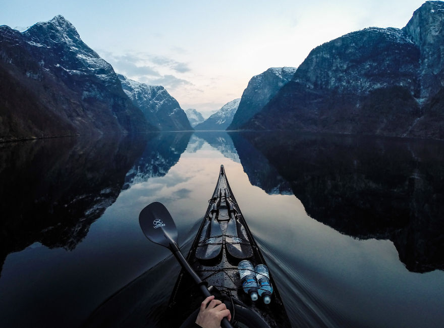 фото для записи Фотографии красот Норвегии от путешественника на байдарке (22 фото)